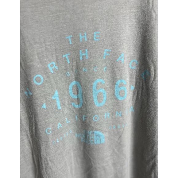 The North Face Slim Fit Graphic Tee Gray Outdoor Adventure T-Shirt Size 2XL Mens - Picture 3 of 4